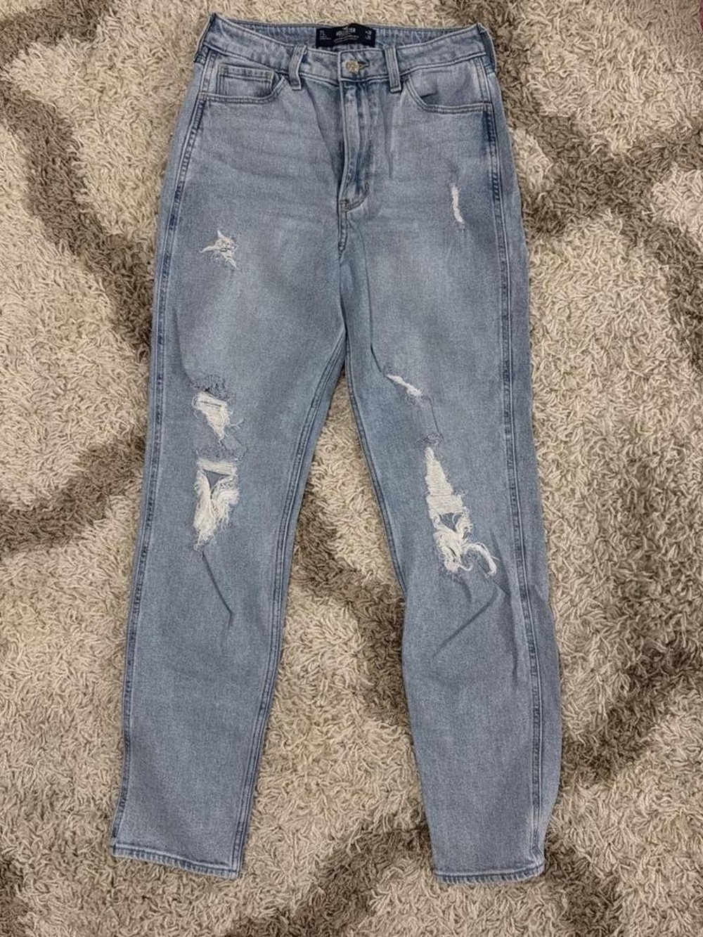 Light Wash Distressed High-Rise Women’s Jeans